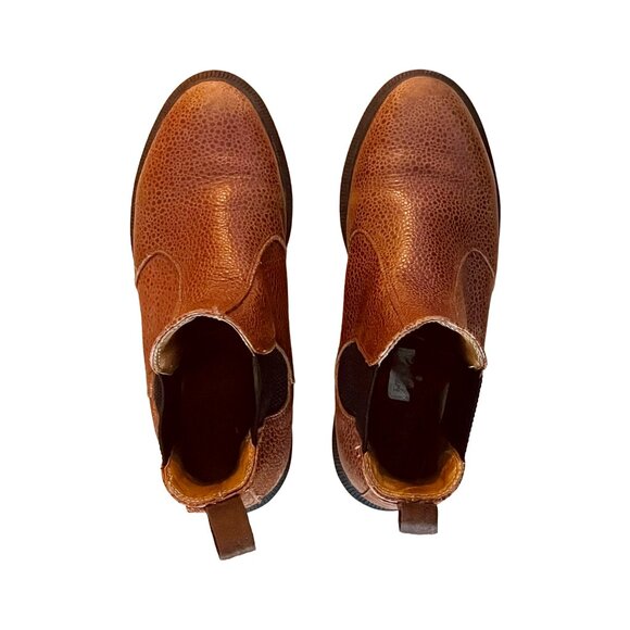 Dr. Martens Chelsea Boots — Women’s 8 — Brown Pebbled Leather — Flora - Picture 8 of 12